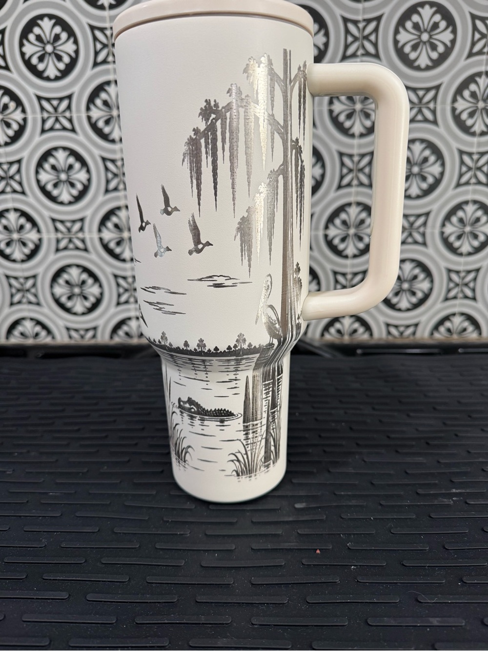 Bayou Themed Full Wrap on 40oz Tumbler
